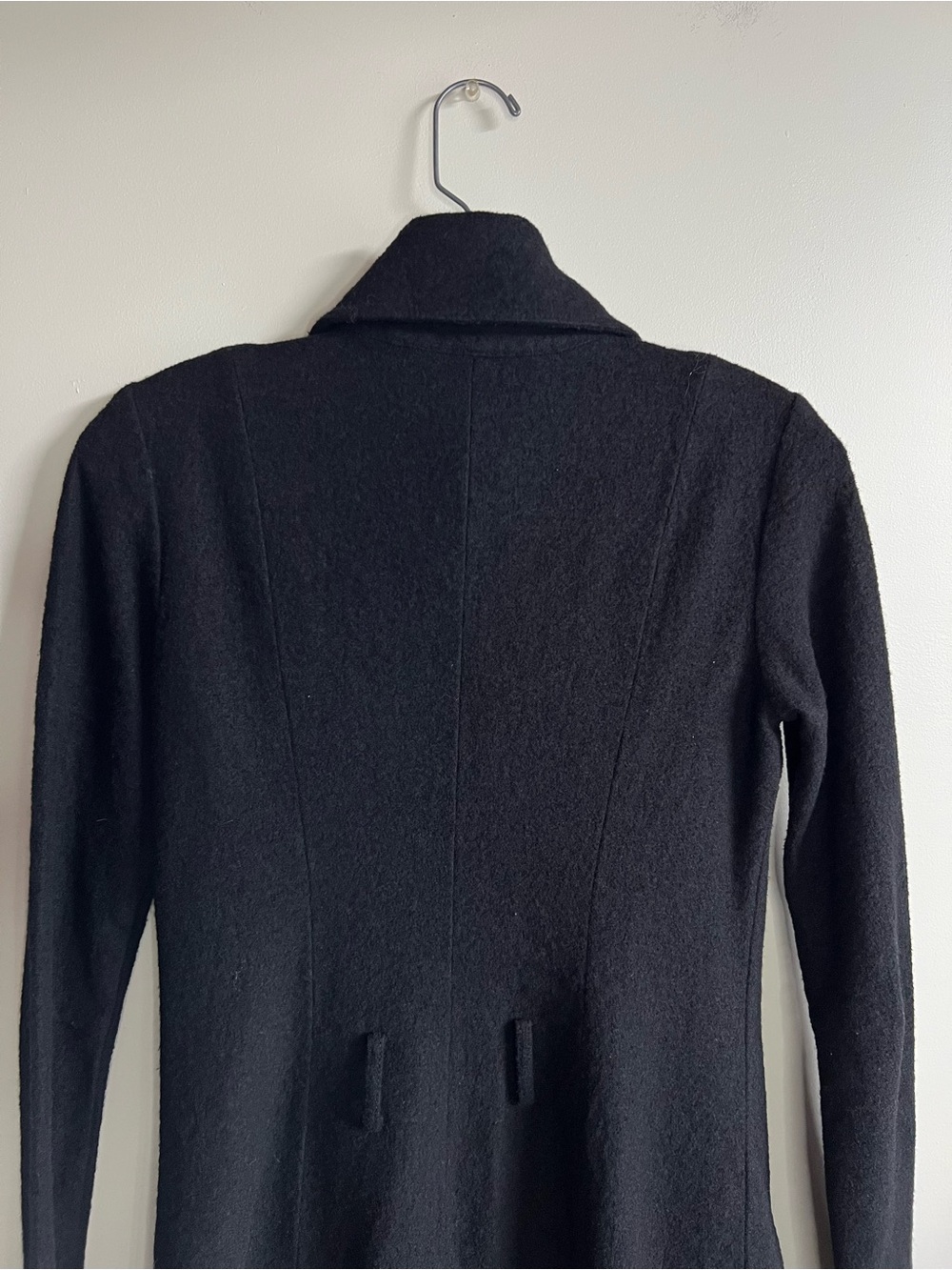 Amass Long Cardigan Sweater Coat Silver Skull Button Front Knit Women’s Size 3 - Picture 9 of 9
